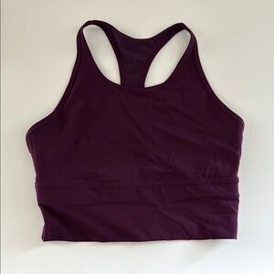 Purple Crop Top with Racerback Design